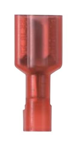 Panduit Dnf18-187Fib-M Female Disconnect, Nylon Fully Insulated, 22 - 18 Awg, .187 X .032 Tab Size, Funnel Entry