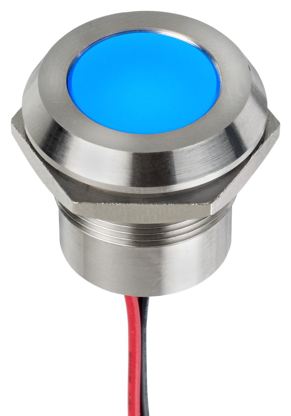 Apem Q22Y5Sxxb220E Led Panel Indicator, Blue, 22Mm, 220Vac