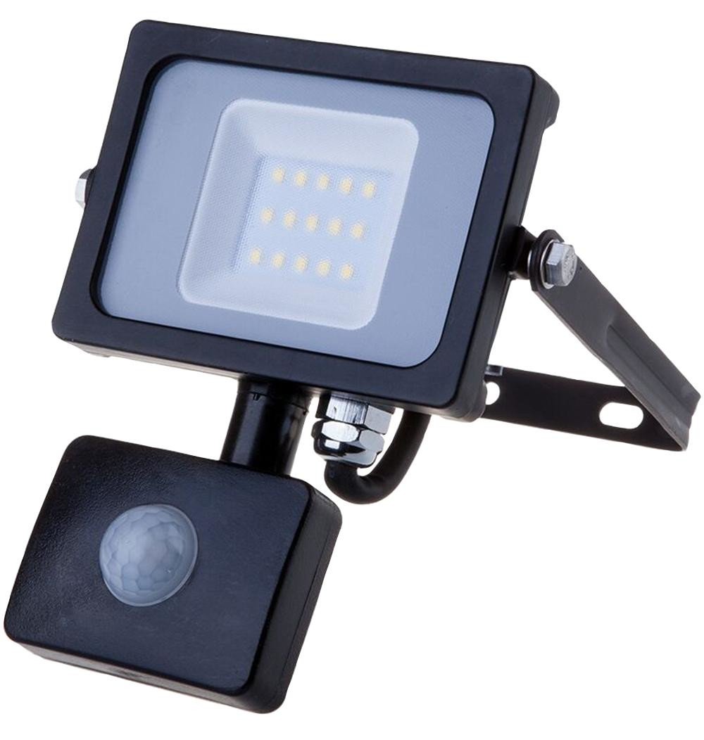 V-Tac 437 Vt-10-S 10W Pir Sensor Floodlight 4000K Black