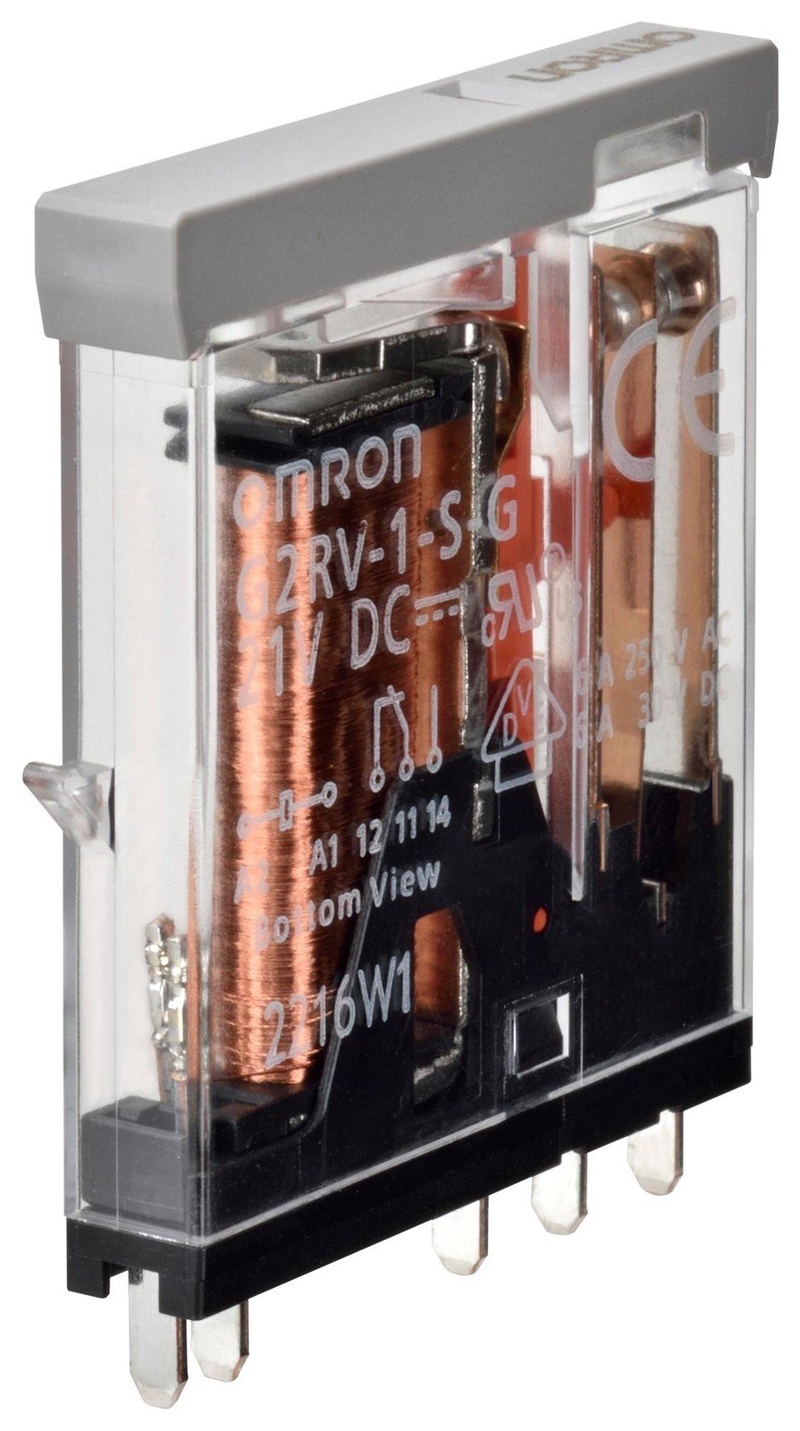 Omron Industrial Automation G2Rv-1-S-G  Dc21 Power Relay, Spdt, 6A, 250Vac