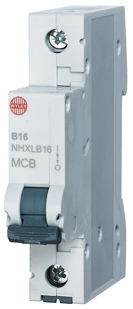 Wylex Nhxlb16 16A Single Pole B Curve Mcb