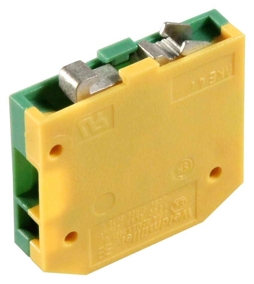 Weidmuller 038026 Ake4 Terminal Block, Din Rail, 2Pos, 12Awg