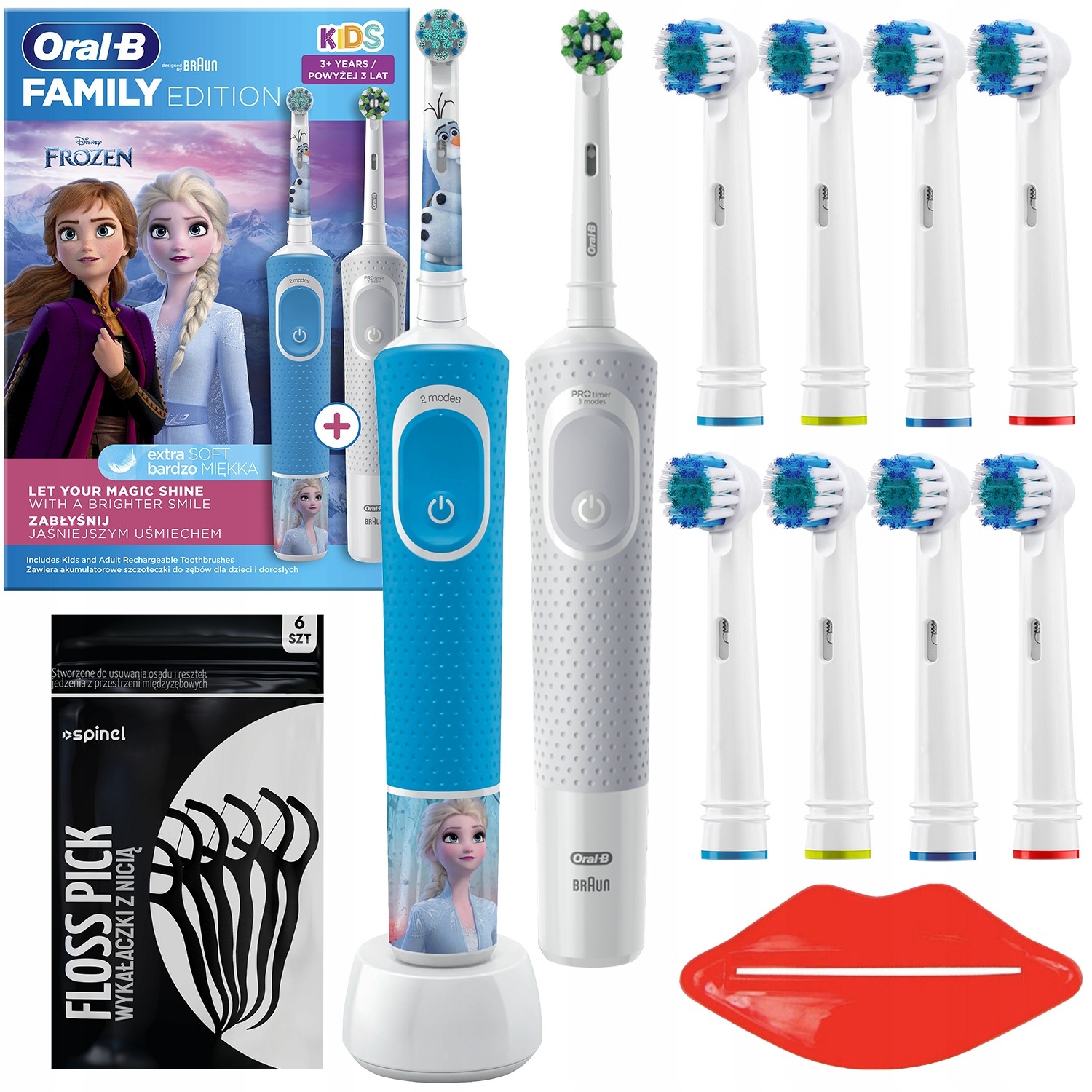 2x Kartáček Elektrický Oral-b Kids Frozen Oral-b Vitality Pro Set