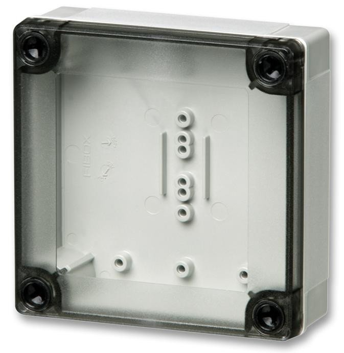 Fibox Pc 95/50 Lt Enclosure Box, Transparent Lid, 100X100X50Mm