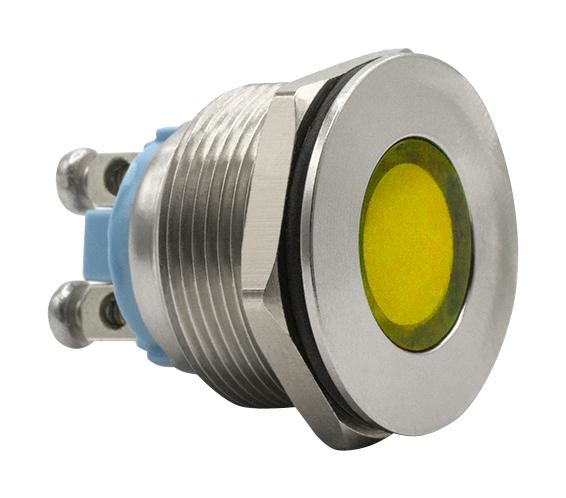 Dialight 622-1304-304F 22Mm Panel Mount Indicator, Yellow 29Ah3034