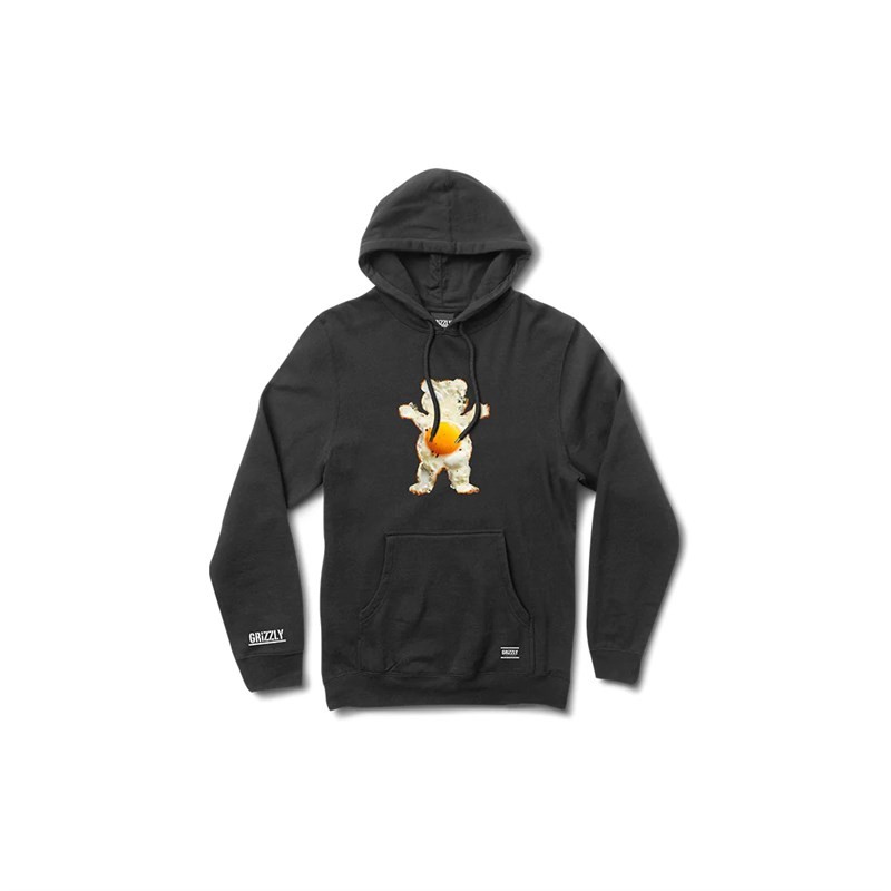 mikina GRIZZLY - Sunnyside Up Pullover Hoodie (BLK)