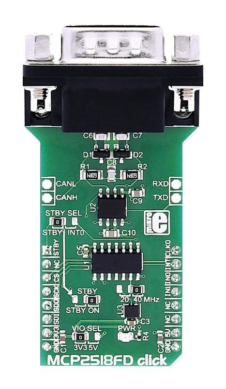 Mikroelektronika Mikroe-3060 Mcp2518Fd Click Board