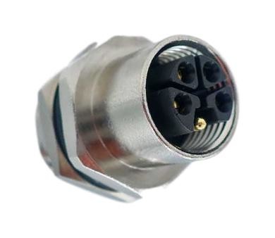 Norcomp 859-Lp5-203R001 M12 Sensor Conn, Female, 4P+Pe, Panel