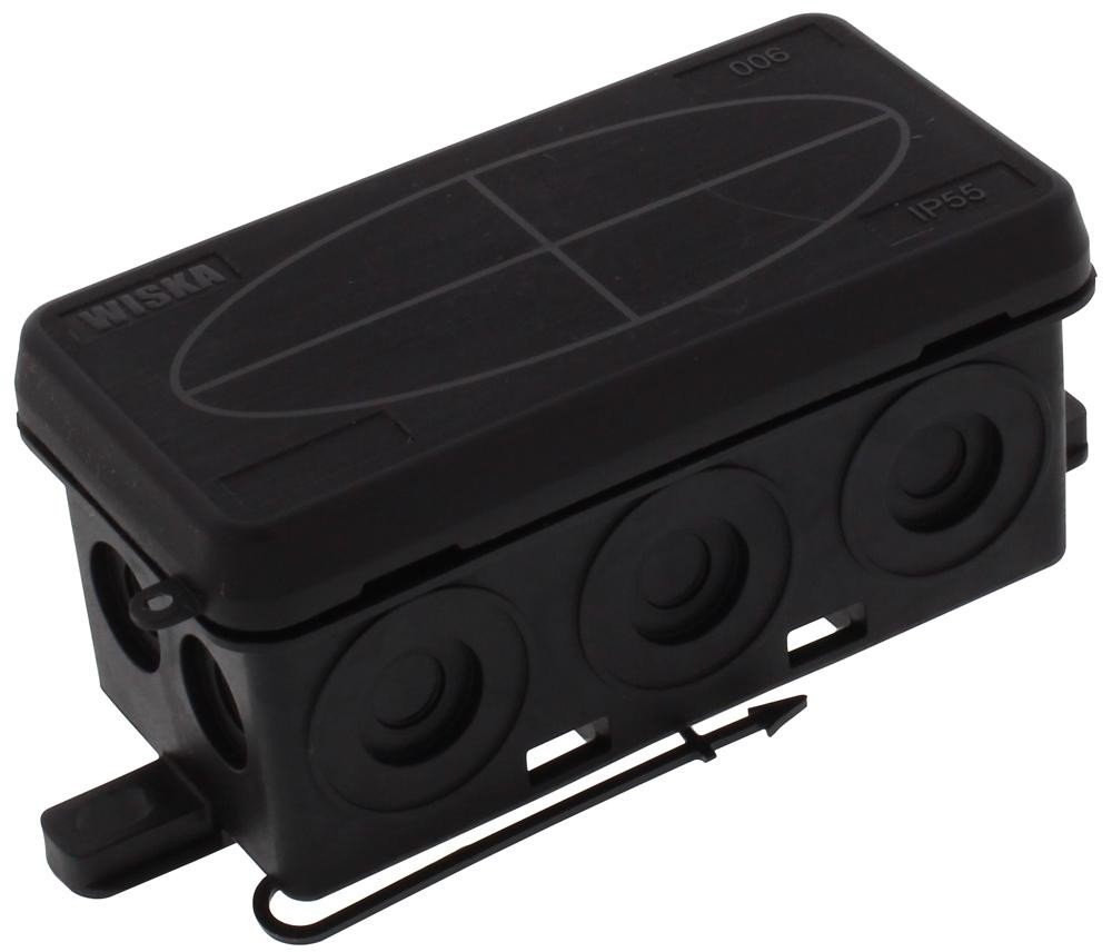 Wiska 10109578 Junction Box 86X44X41Mm Ka 006 Black