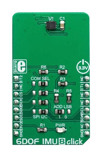 Mikroelektronika Mikroe-3447 6Dof Imu 8 Click Board