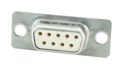 Lorlin Sds9Z Connector, D Sub, Receptacle, 9Way