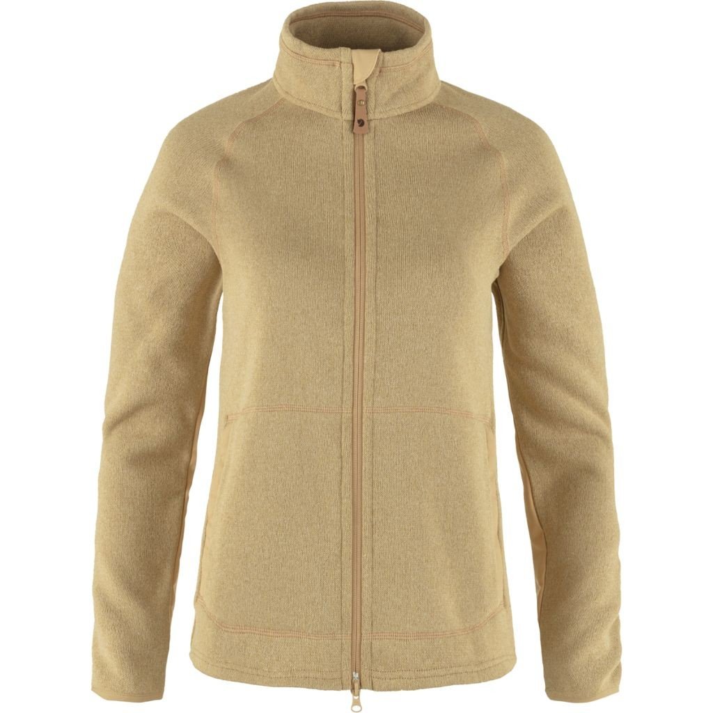 FJÄLLRÄVEN Övik Fleece Zip Sweater W, Dune Beige (vzorek) velikost: S