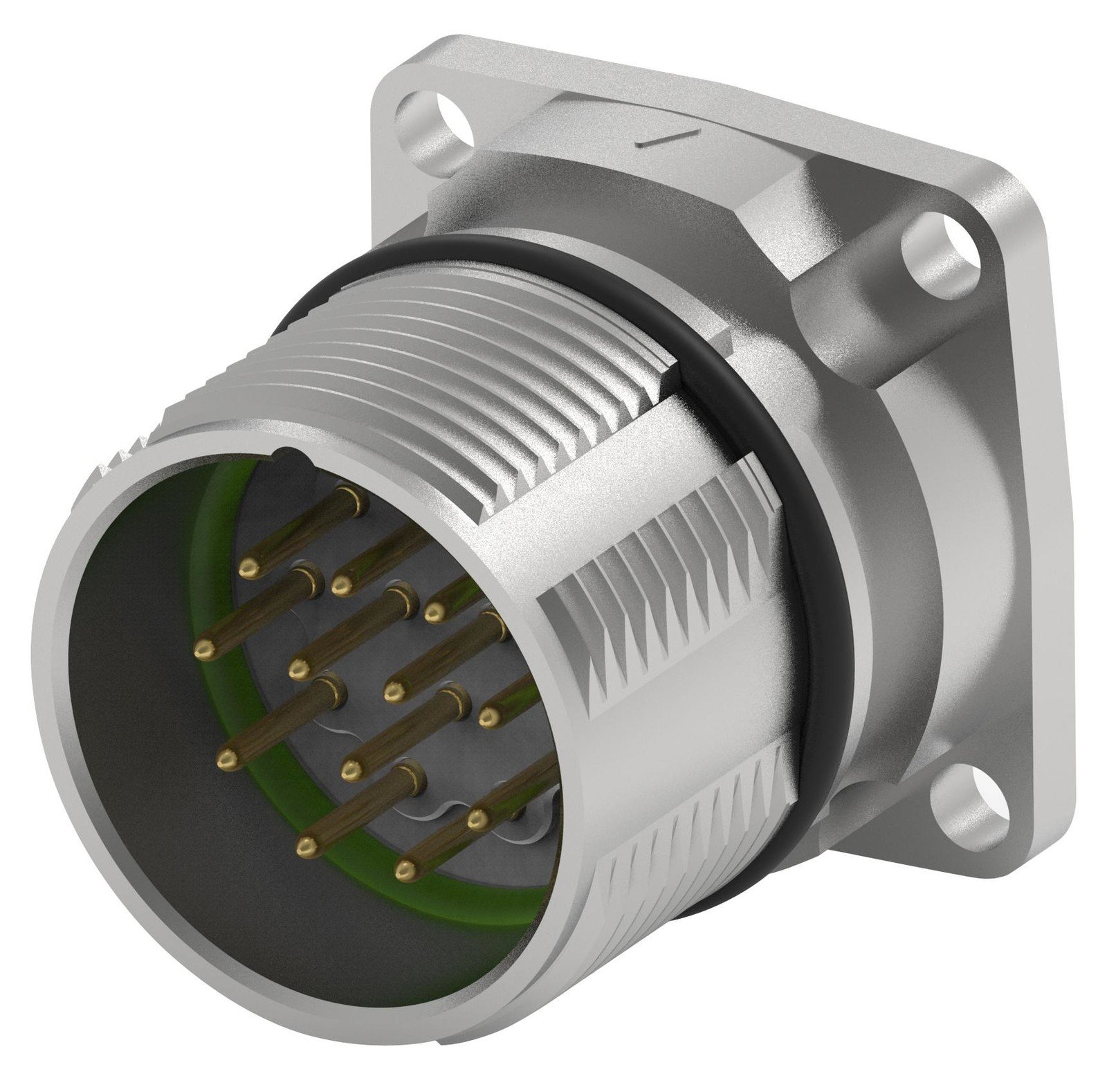 Intercontec - Te Connectivity Aega052Nn00000201000 Circular Connector, Rcpt, 12Pos, Flange