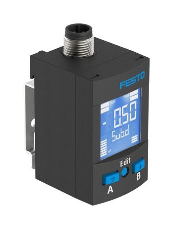 Festo Spau-V1R-W-G18Fd-L-Pnlk& Pressure Sensor, -1Bar, Pnp/npn/cur/volt