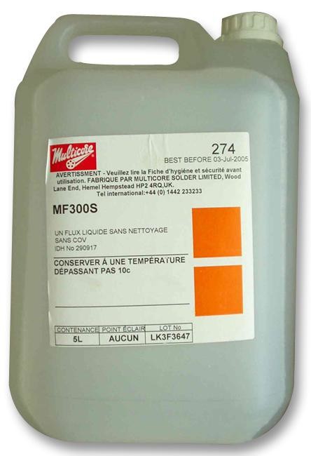 Multicore / Loctite Mf 300S 5L Fr Flux Spray, Mf300S, 5L