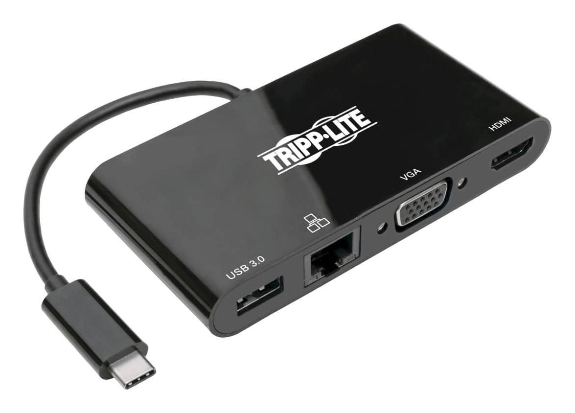 Eaton Tripp Lite U444-06N-Hv4Gub Usb-C Multiport Adapter, Hdmi, Vga, Usb