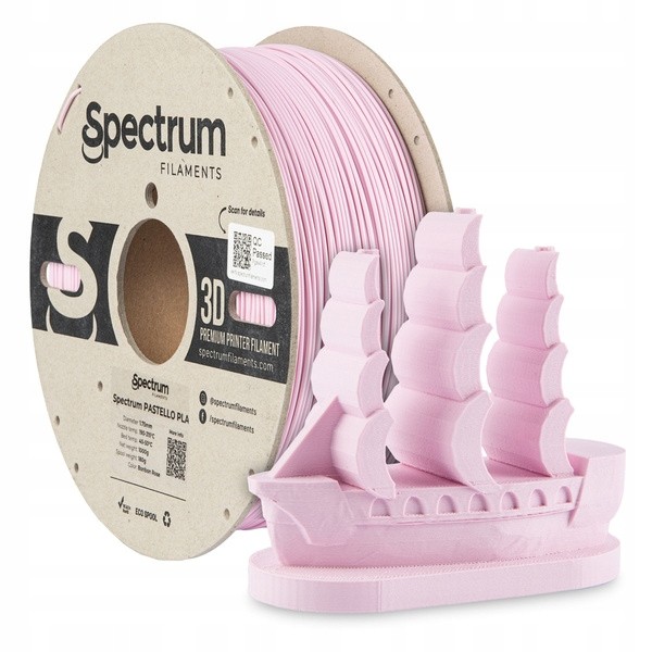 Novinka Filament Spectrum Pastello Pla 1.75mm Bonbon Rose 1kg