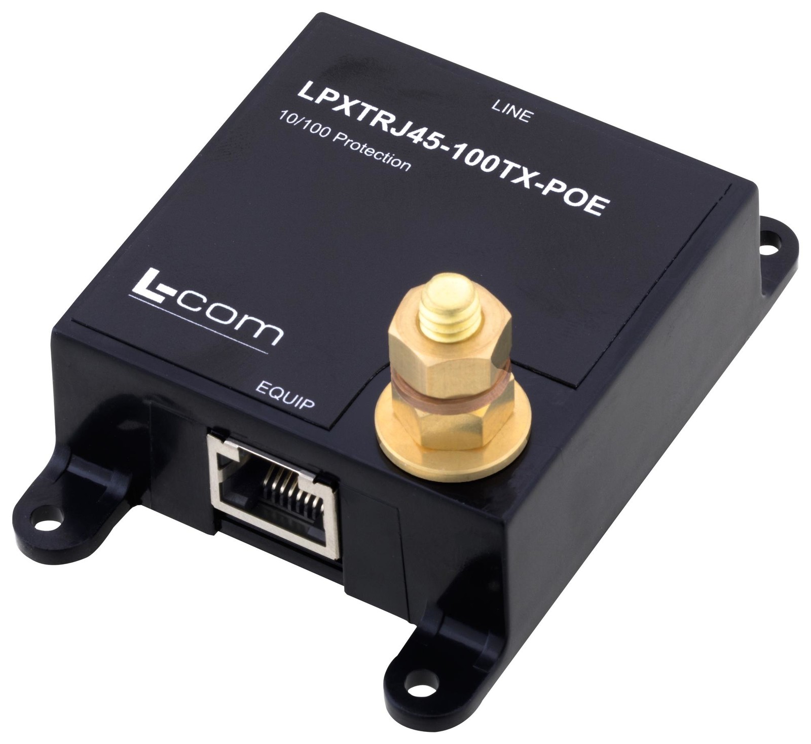 L-Com Lpxtrj45-100Tx-Poe Data/signal Line Protector, 1P, Panel