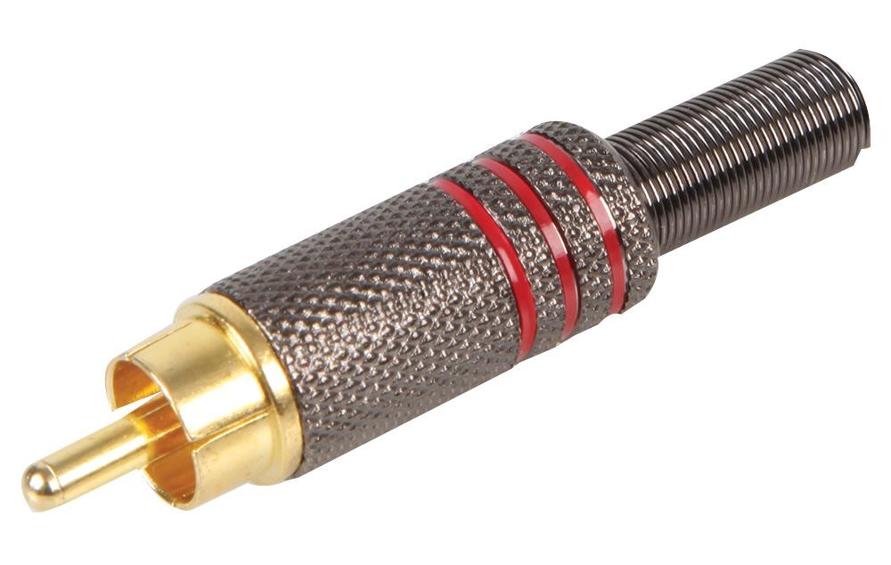 Pro Signal Psg08675 Phono Plug, Black/red/6Mm