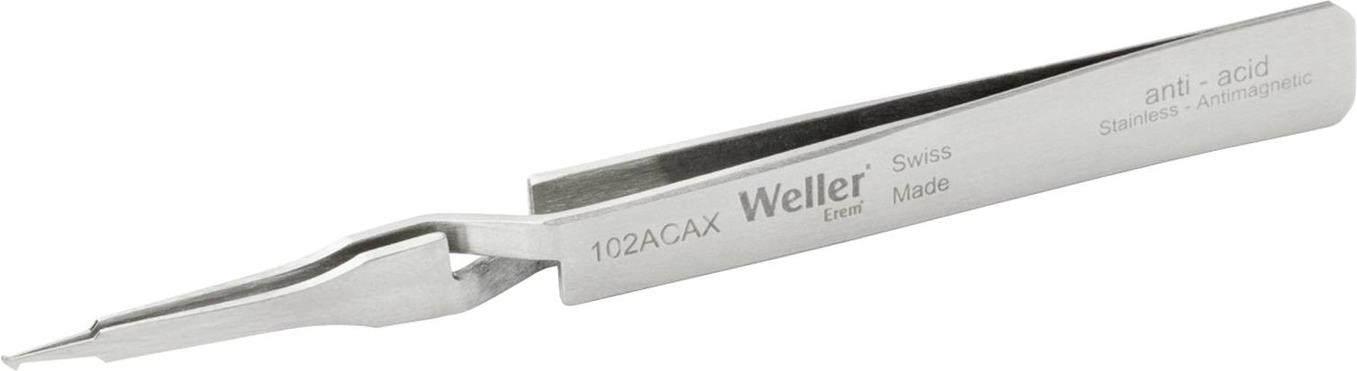 Weller Erem® 102ACAX SMD pinzeta, špičatá, zahnutá 45°, jemná, 115.00 mm
