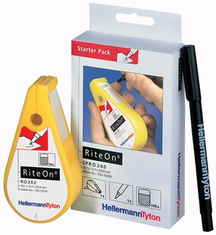 Hellermanntyton R0202-1401-Wh Label Dispenser Filled R0202 Wht 150/pk