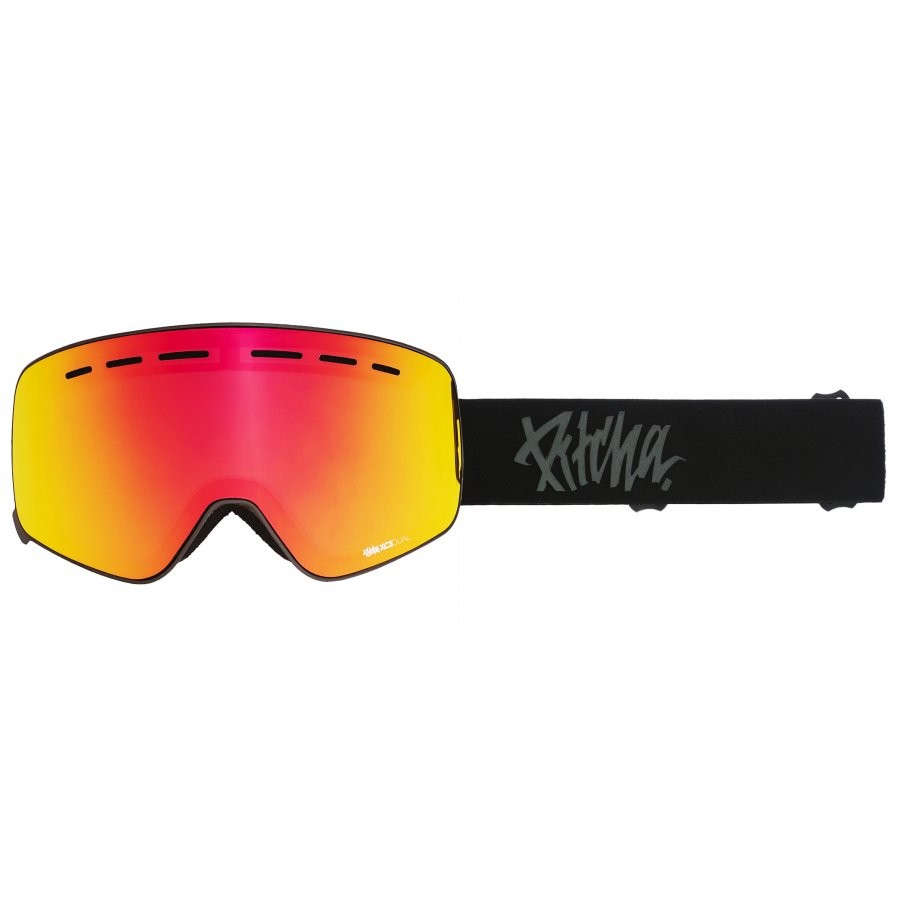 Pitcha zimní brýle XC3 ultra black / full revo red