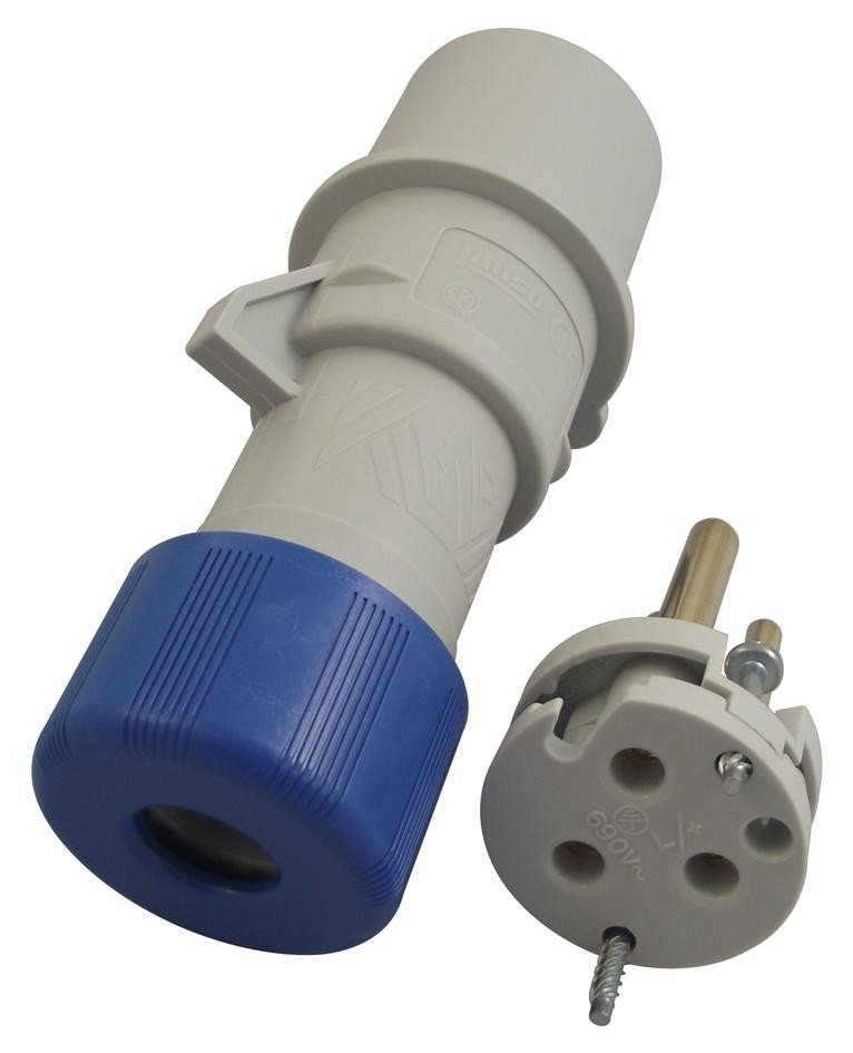 Ilme Pe3263Sv Plug, 32A, 240V, Ip44