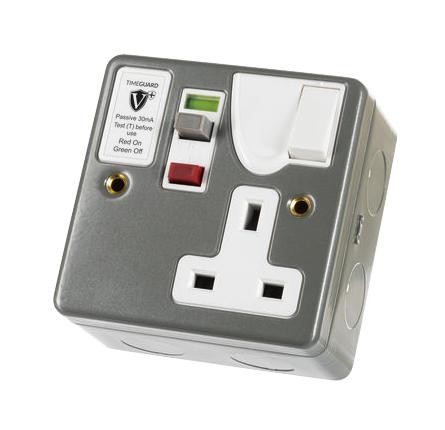 Timeguard Rcd04Mpvn Rcd Socket, 13A, 230Vac, Passive, 1 Gang