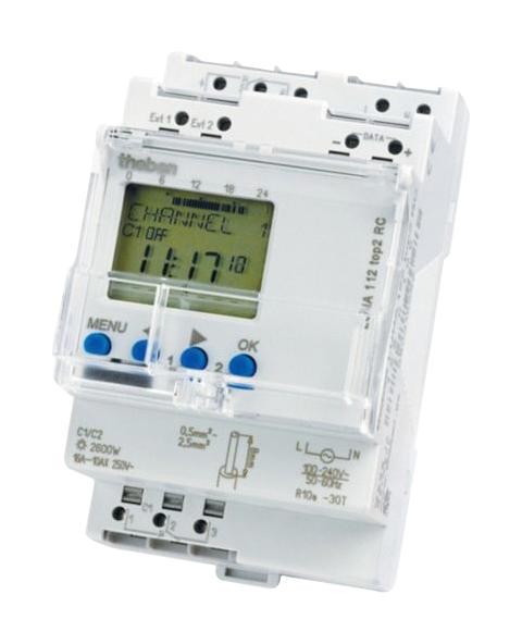 Theben Luna112Top2 Timeswitch, Spdt, 16A, Digital, 0S-59Min