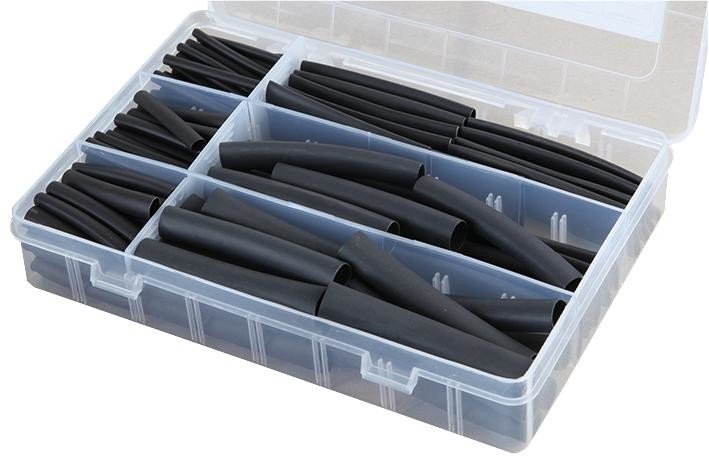Pro Power Hskitmixed Mixed Heatshrink Kit, 2:1/3:1/4:1, Blk