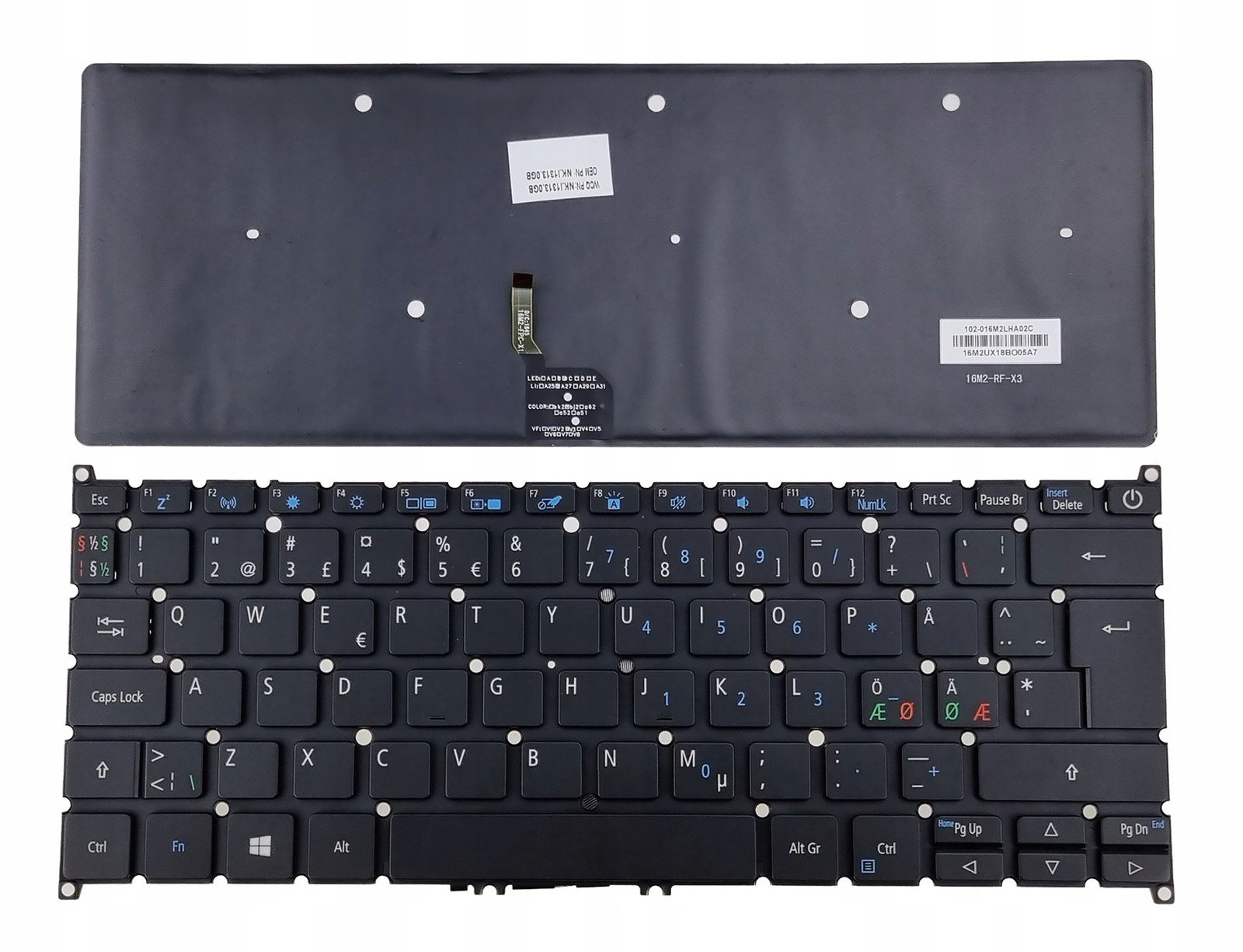 Nová Klávesnice Acer Tavelmate X514-51 X514-51T Norská