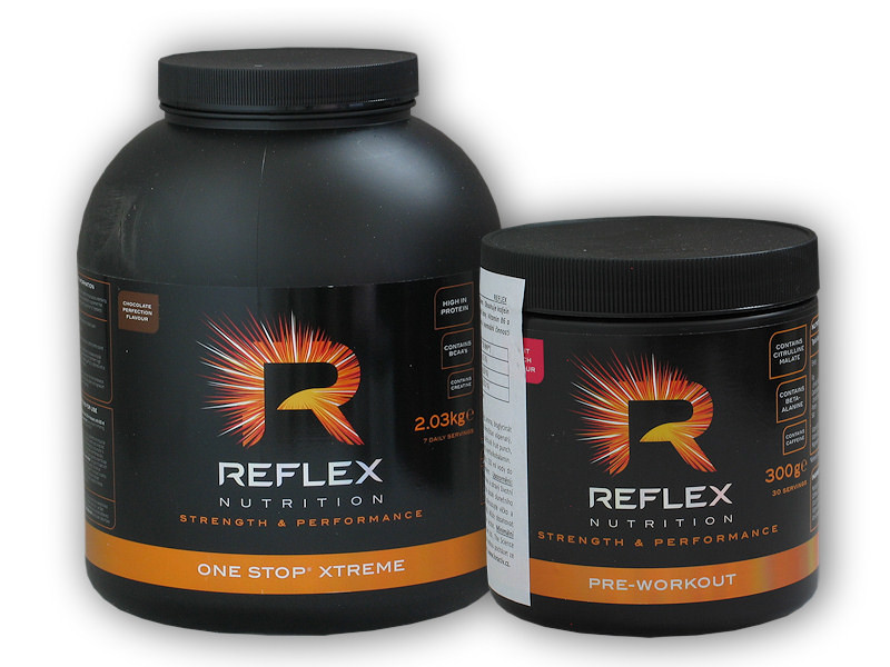 PROTEIN Reflex Nutrition One Stop Xtreme 2030g + Pre-Workout 300g Varianta: chocolate perfection