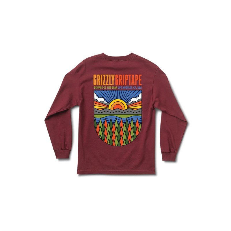 triko GRIZZLY - Sun Valley LS Tee (BUR)