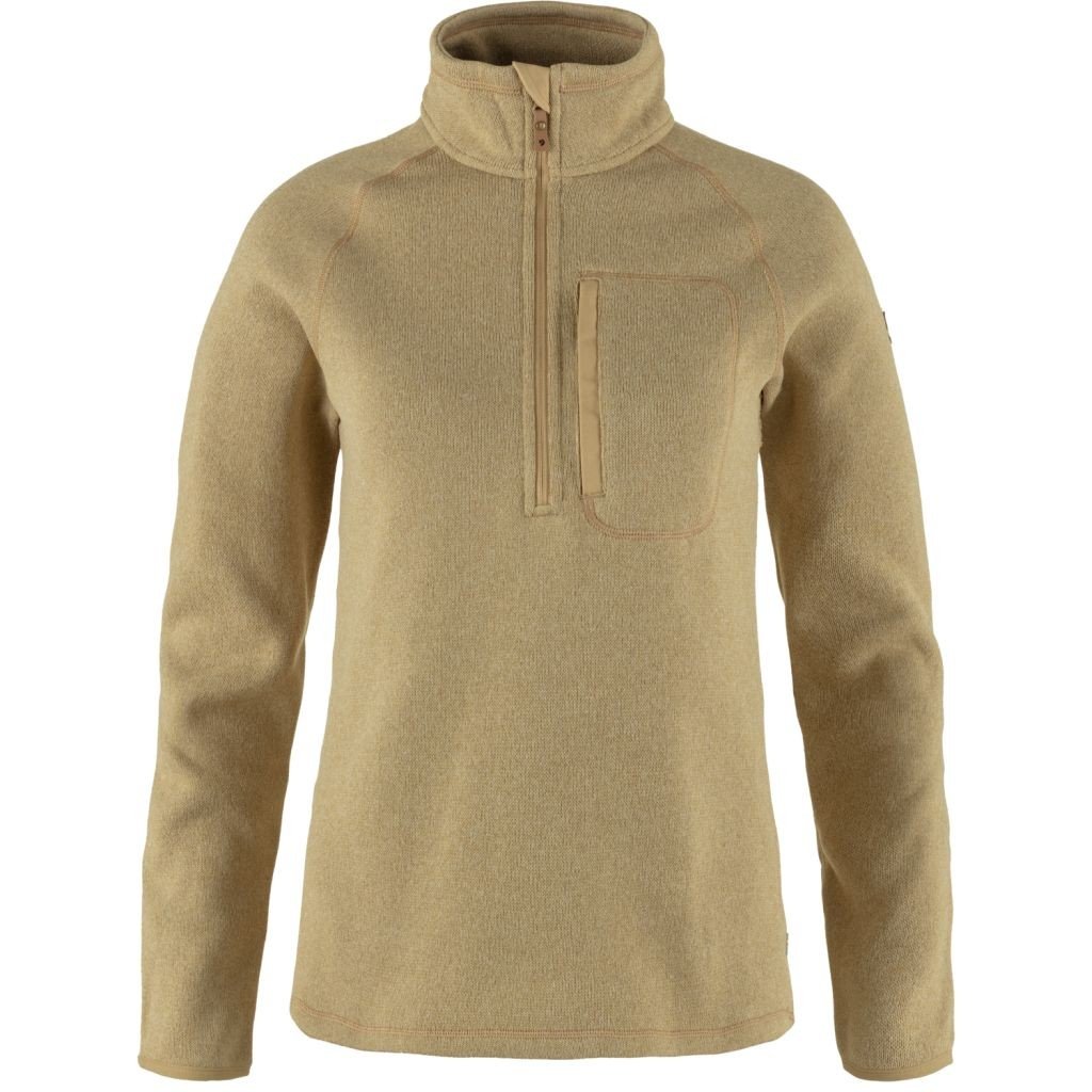 FJÄLLRÄVEN Övik Fleece Half Zip W, Dune Beige (vzorek) velikost: S