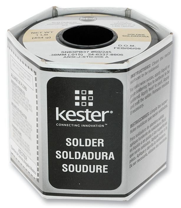 Kester Solder 24-6337-8806 Solder, 63/37 0.4Mm