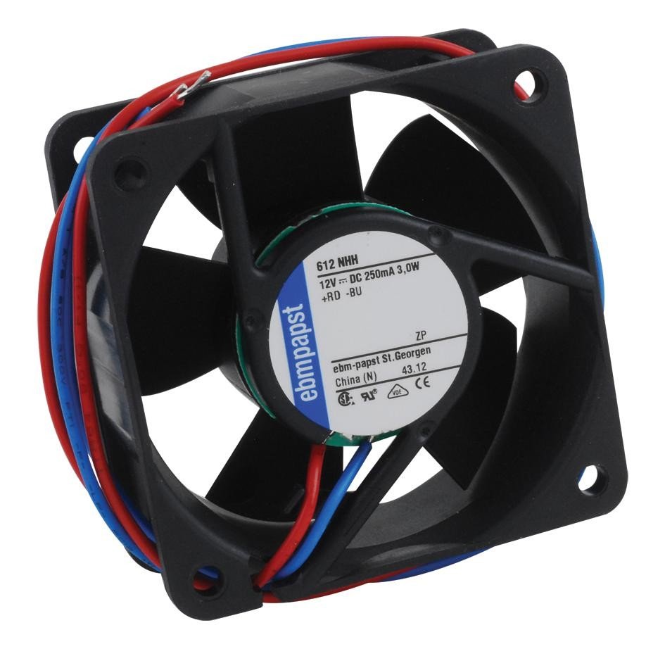 Ebm-Papst 612Nhh Axial Fan, 60Mm, 12Vdc