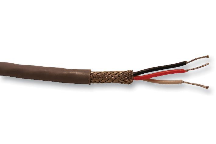 Alpha Wire 3303 Cable, Shielded, 28Awg, 3Core, Per M