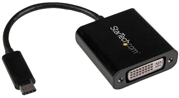 Startech Cdp2Dvi Adapter, Usb Type C-Dvi-I Female, Black
