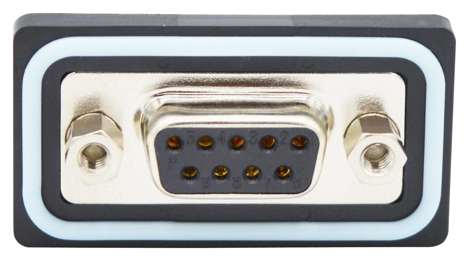 Norcomp Sdf-R09-213L461 D Sub Conn, R/a Rcpt, De, 9Pos, Solder