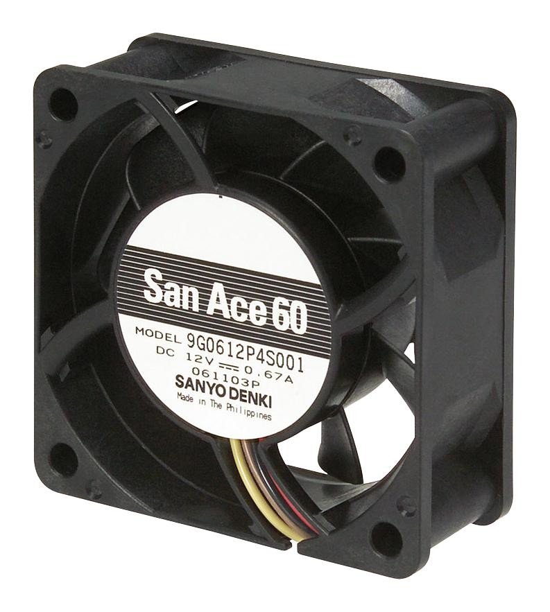 Sanyo Denki 9G0624P4H001 Axial Fan, 60Mm, 1.21M3/min, 49Dba, 24V