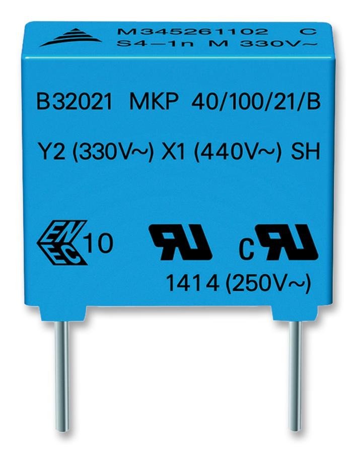 Epcos B32021A3103M289 Suppression Cap, 0.01Uf, Class Y2, 300V