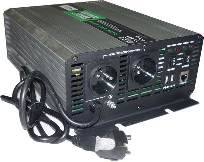 Měnič napětí plus UPS 24V/230V/1000W, CARSPA CPS1000, čistá sinusovka