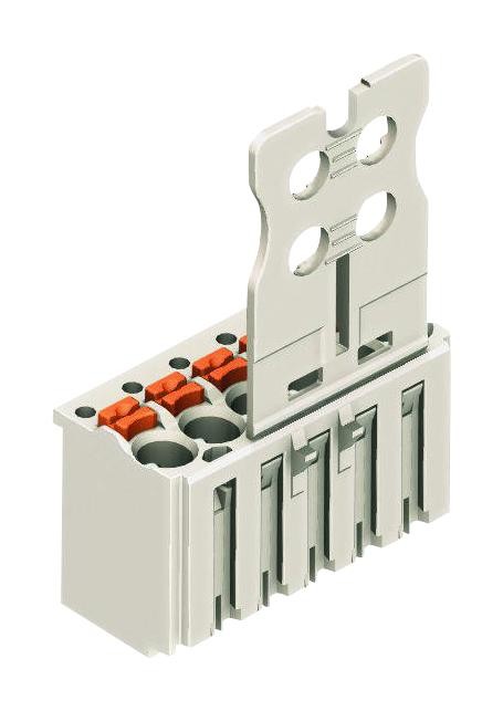 Wago 2091-1104 Terminal Block, Pluggable, 4Pos