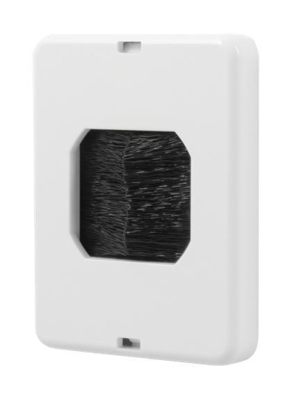 Midlite Products Rsbpb-W Small Black Brush & White Plate W/screw