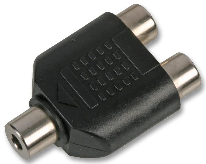 Pro Signal Psg02784 Adaptor, 2X Phono Skt To 3.5 Skt, Mono