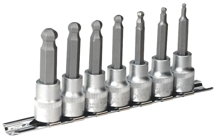 Sealey Ak621 Hex Socket Set,ball, 62Mm, 3/8 In