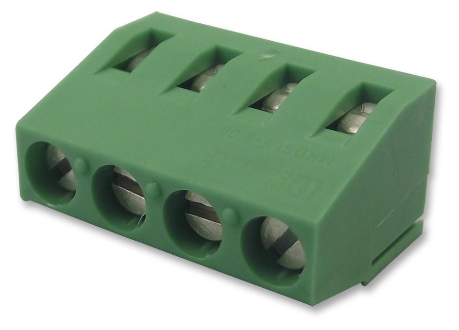 Phoenix Contact 1715747 Terminal Block, Wire To Brd, 4Pos, 14Awg