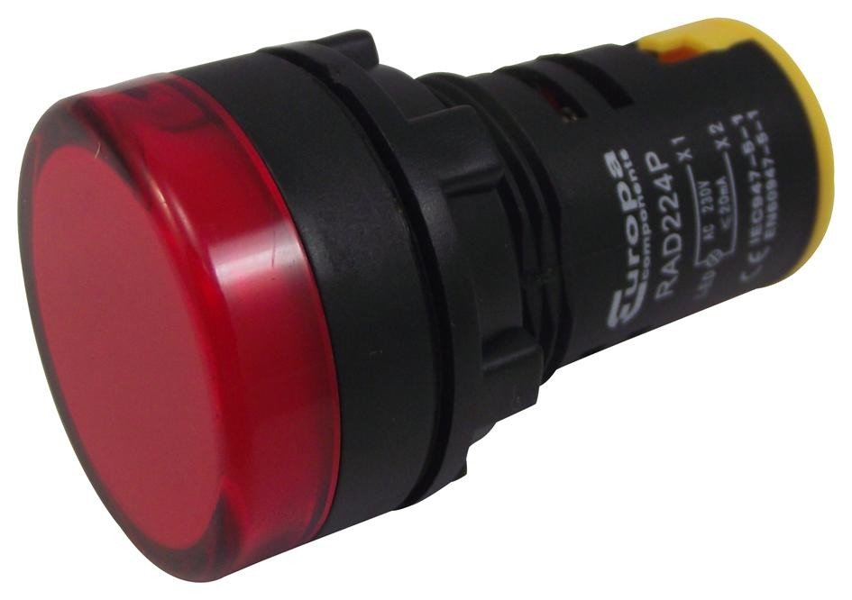 Multicomp Pro Rad224P 22Mm Switches Led Pilot Red 230V
