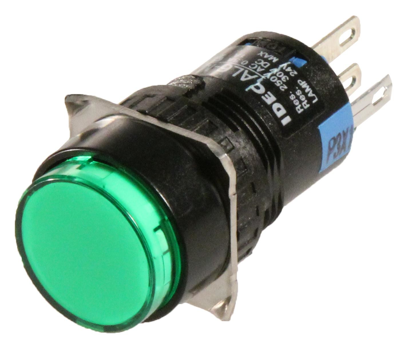 Idec Al6M-M14-G Switch, Industrial Pushbutton, 18Mm