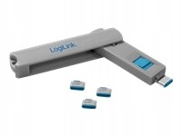 Logilink AU0052 Usbc port blocker 1xkey a 4xlocks